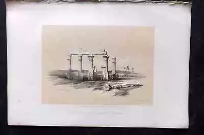David Roberts Egypt & Nubia 1856 Print. Temple Of Medamout Near Thebes 185 • £22.50