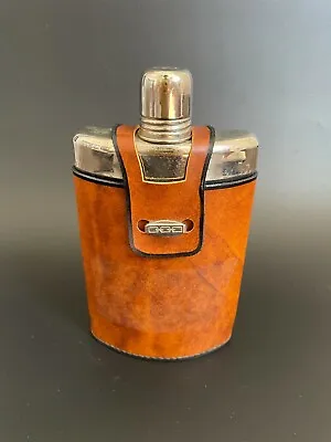 $26.99 • Buy Vintage Mid Century Helo German 12oz Bottle Hip Flask W/ Leather Case