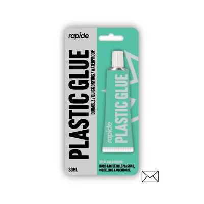 Plastic Glue Adhesive  Extra Strong Waterproof Acrylic ABS PVC Pipes 30ML RAPIDE • £2.95