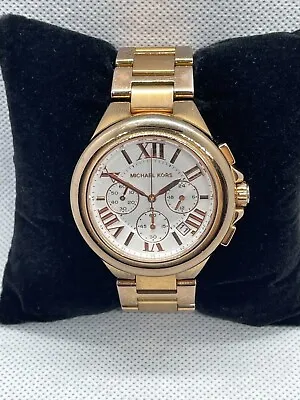 Michael Kors Camille MK5757 Women's Rose Gold Stainless Steel Quartz Watch • $44