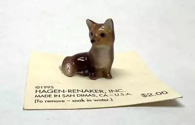 Hagen Renaker Fox Baby On Card Rare Dealer Sample Kent Smith Collection • $9.99