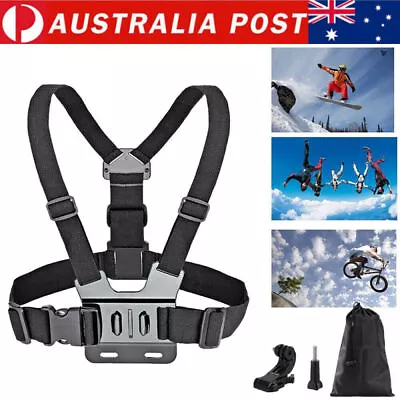 Adjustable Camera Chest Harness Mount Strap For GoPro Hero 11 10 9 8 7 6 5 4 3 2 • $18.90