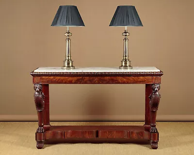 Antique Large Marble Top Console Table C.1880 • £2255