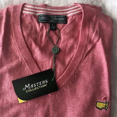 Augusta National Masters Collection Mens Pink Golf Vest (nwt) Size (l) • $59.99