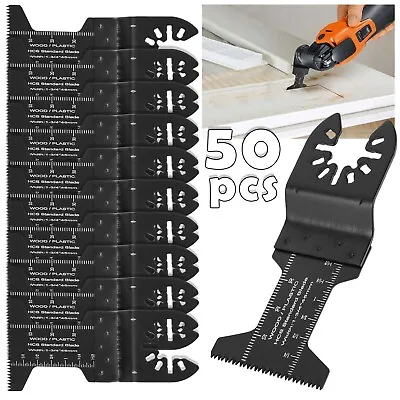 50pcs Oscillating Saw Blades Set Multi Tool Carbide Blade Wood Metal Cutter • £17.59