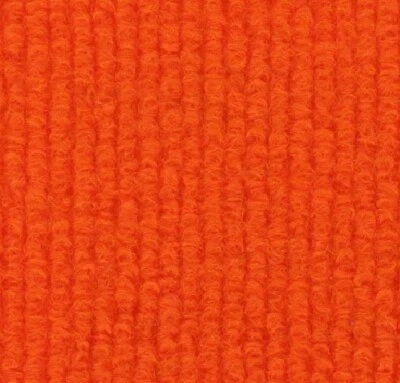 CORD Orange | Quality Ribbed Carpet Recyclable Ideal Temporary Flooring • £148.59