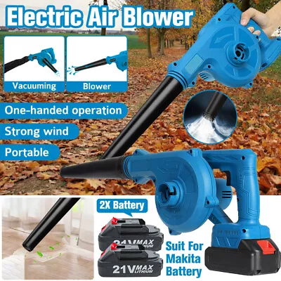 Electric Air Blower Cordless Leaf Blower 2 Batteries Handheld And Lightweight • $43.27