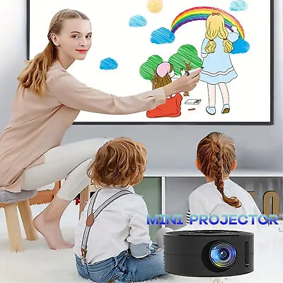 Mini LED Projector 1080p Built In Speaker Portable Small Home Projector BEA • $28.81