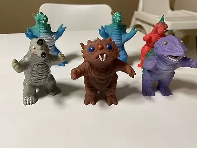 6 X Vintage SUPER DINO MONSTER Sofubi Ultraman Vi Toy Bootleg Godzilla Japanese • $88.31