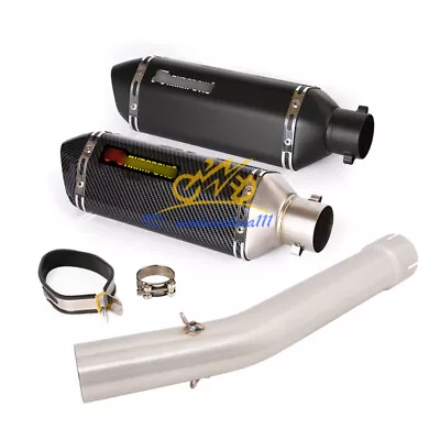 For Yamaha YZF R6 1998-2005 Slip On 370mm Muffler Silencer Exhaust Middle Pipe • $147.90