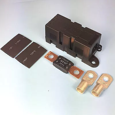 £9.99 • Buy Quality Heavy Duty Mega Fuse Holder With 300 AMP Mega Fuse Terminals Heat Shrink