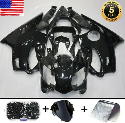 Fairing Kit For Honda CBR600 F4i 2001-2003 Gloss Black Injection Body + Bolts 02 • $359.01