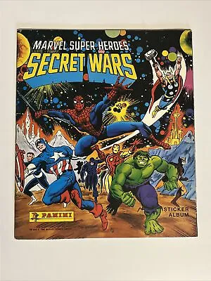 Marvel Super Heroes Secret Wars Sticker Album Book Panini 1986 No Stickers LN. • £30