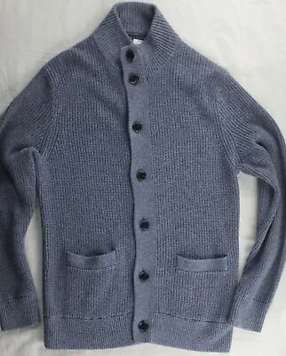 J Crew Ribbed Mock Neck Heavy Knit Cotton Cardigan Sweater M FA20 NWT New W/tags • $36.90