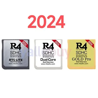 50PCS 2024 R4 GOLD SDHC Dual-Core Wood Card Revolution For NEW 2DS/DS/LL/XL NDSL • $410