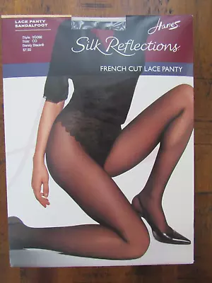 Vtg 2003 Hanes Silk Reflections French Cut Lace Panty Pantyhose Cd New Sissy • $13.95