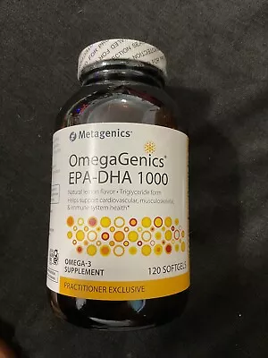 Metagenics OmegaGenics EPA-DHA 1000 120 Softgels Latest Inventory FREE SHIP • $62.95