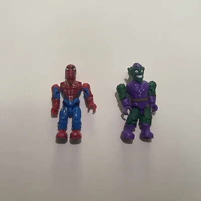 Mega Bloks Marvel Green Goblin Figure Spider-Man Lot Of 2 Used Minifigure • $25