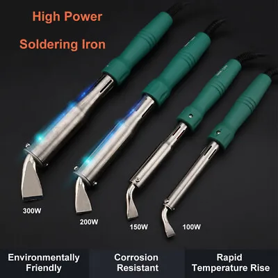 £28.68 • Buy 220V 100/150/200/300W High Power Electric Soldering Iron Chisel Point Copper Tip