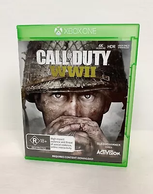 Microsoft Xbox One Call Of Duty WWII Game R4 PAL AU/NZ • $24.95