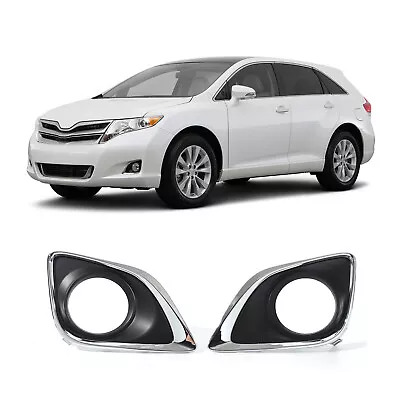 Driver & Passenger Side Front Fog Light Lamp Cover For 2013-2016 Toyota Venza • $15.90