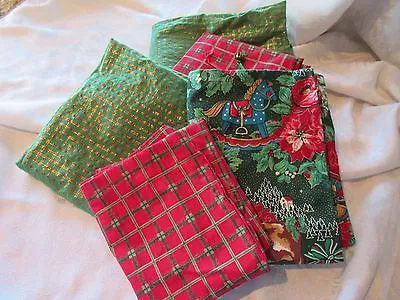 $16.99 • Buy  Christmas  Pillow Case  Fabric Decoration Gift Bags NEW Handmade 5 Pieces #G