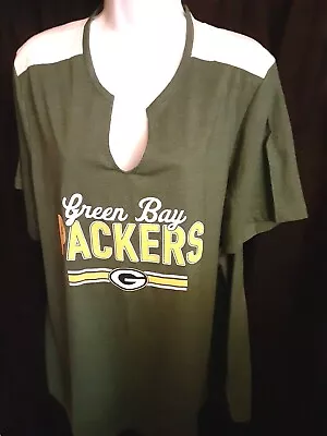 Green Bay Packers NFL Women's Majestic Plus Size Shirt 1X 2X  Or 3X • $15.99