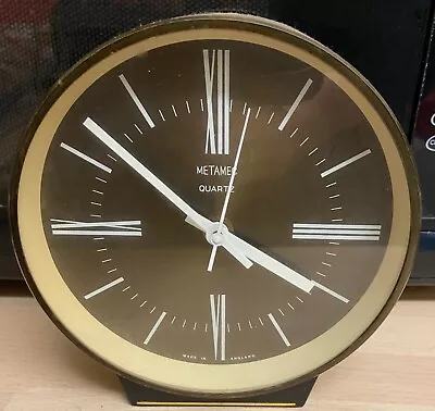 Vintage Metamec Quartz Battery Operated Clock Made In England • £25