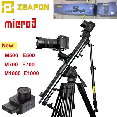 ZEAPON Micro 3 E500 E700 E1000 M500 M700 M1000 Motorized Slider DSLR Track Rail • $385