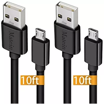 Micro USB Cable 10Ft 2Pack Extra Long Fast Charger Cord For Galaxy S7 EdgeHigh • $11.73