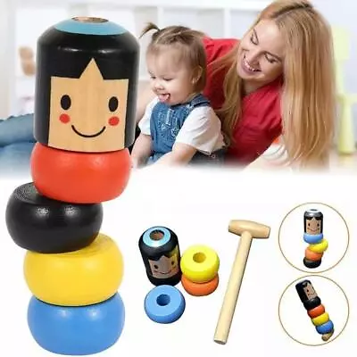 Unbreakable Wooden Man Magic Funny Toy Creative Toys Tricks Gifts • $2.71