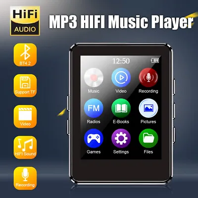Portable Bluetooth MP3 Player Music Built-in Speaker Video FM Radio Recorder US • $16.91