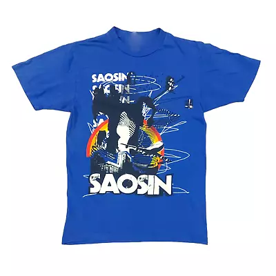 Vtg Saosin Band For Fans Cotton Blue Full Size Unisex Classic Shirt MM545 • $18.04