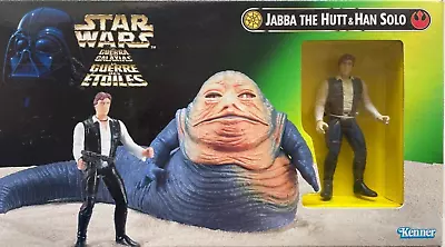 STAR WARS The Power Of The Force Jabba The Hutt And Han Solo New Sealed 1997 • £34.99