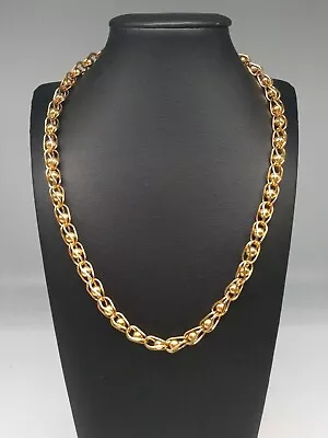 Monet Vintage Gold Tone Caged Ball Bead Chain Necklace • $19.99