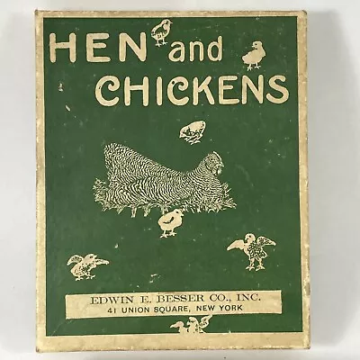 Antique/ Vintage MAGNETIC PUZZLE Hen & Chickens Edwin E. Besser Co New York As-i • $15.99