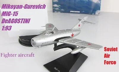 MiG-15 1:93 Fagot Deagostini Soviet Air Force Model Fighter Aircraft Model  • $17.99