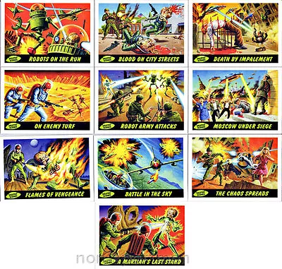 Mars Attacks Topps Heritage Deleted Scenes Set (10) • $9.95