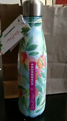 Lilly Pulitzer + Starbucks S'well Water Bottle - Blue Peaches • £84.83