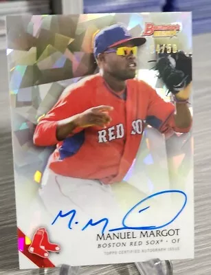 Manuel Margot 2015 Bowman Best Atomic Refractor /50 Autograph Red Sox/Dodgers  • $9.99