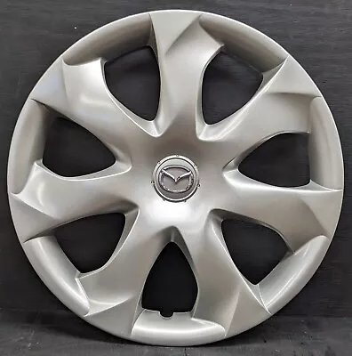 MAZDA 3 56557 16  7 Spoke Silver Hubcap Wheel Cover 2014 2015 2016 2017 2018 • $44