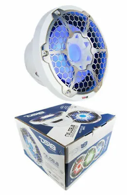 DS18 NXL-10SUB 10  Marine Subwoofer ATV UTV Boat Golf Cart RGB LED Lights WHITE • $204.95