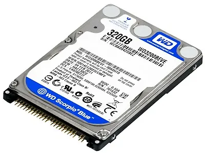 Hard Drive WD Blue Scorpio WD3200BEVE 320GB 5400U/Min 8MB Pata / Ata / Ide • £102.60