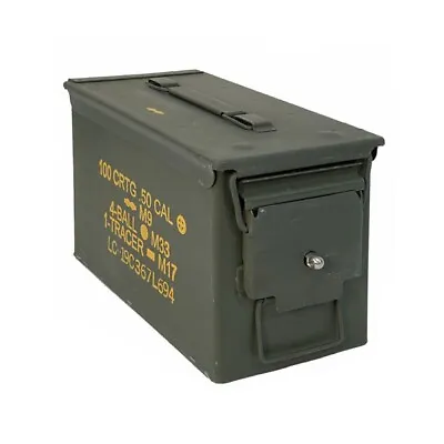 Ammo Can M2A1 Aka 50 Cal Can Grade 1 US Military Surplus W/Locking Hardware • $29.50