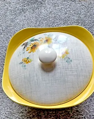 J & G MEAKIN SOL 'Summertime' Yellow Bowl/ Tureen With Lid 391413. Vintage • £9.99