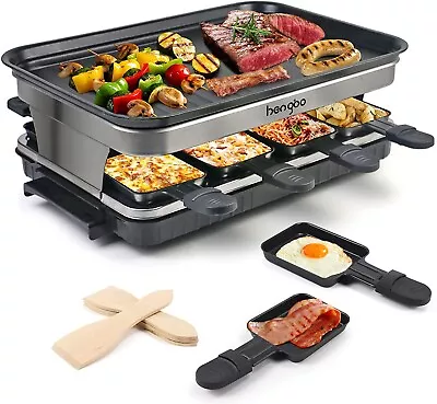 Bengoo HB-105 Raclette Grill 8 Person Indoor Grill Machine 8 Mini • £42.99