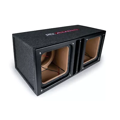  MTX AUDIO SLH12X2S Sledgehammer Unloaded Enclosure Dual 12  Square Subwoofers • $209.99