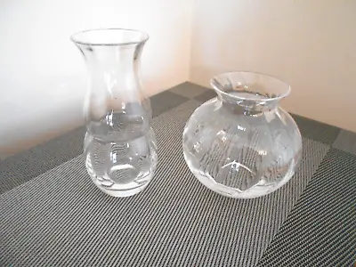 £6.99 • Buy Two Dartington Crystal Glass Vases