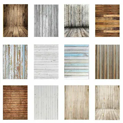 Vinyl Photography Backdrops Photo Background Studio Shooting Tool Wood Screen US • $9.79