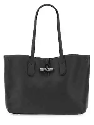 LONGCHAMP Roseau Essential Large Shopper Black Tote Bag - MSRP $640.00 • $400